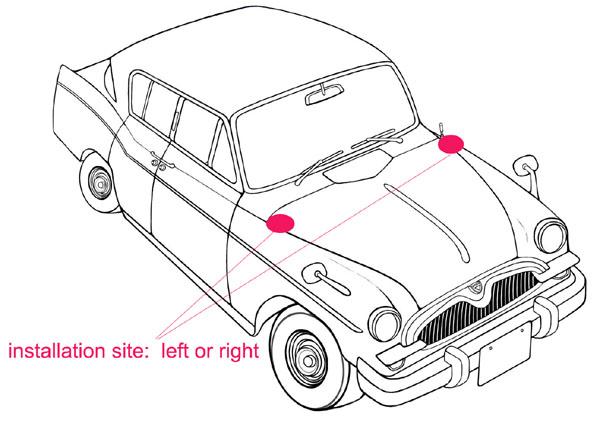 AM FM適用範囲が広い車のアンテナ シンプルな設計、車の屋根のアンテナ/アンテナ